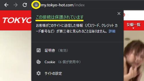 TOKYO HOT�y�����M�z�̃g�b�v�y�[�W��SSL������Ă���